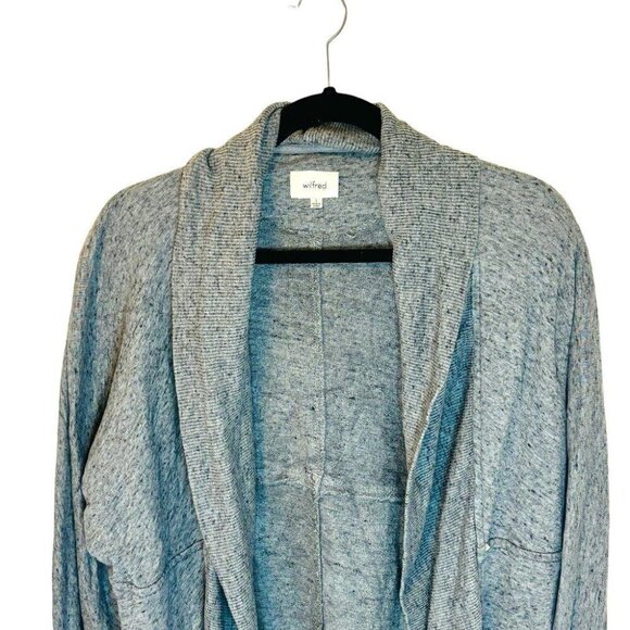 Aritzia Wilfred Grey Speckled Diderot Cardigan SZ Small - Picture 3 of 8